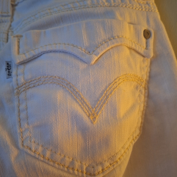 Levi's 529 Style Curvy Straight White Denim Jeans Pants 29x32 Clean EUC 🕵️♀️ - Picture 2 of 7